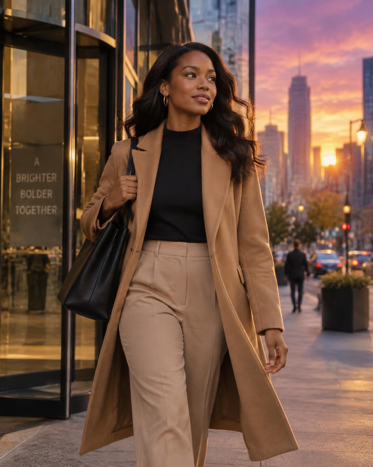 Professional heading into the city after work